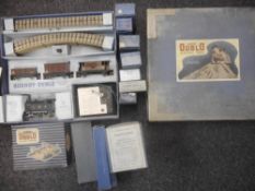 Hornby Dublo, EDG7 Tank Goods Set: with 3RE 0-6-2 Tank locomotive No 6917 in LMS black livery,