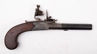 An early 19th century boxlock flintlock pistol by Hamelin,
