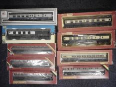 Hornby Railways, Lima and Grafar, nine assorted passenger coaches,