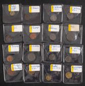 A group of Victorian toy or model coins: