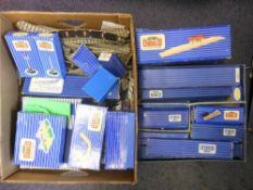 Hornby Dublo, assorted items of trackside accessories including;- Island Platform, Signal Cabin,