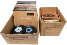 A collection of various LPs and 45 singles, various artists including ,Elvis, Queen, Brenda Lee,