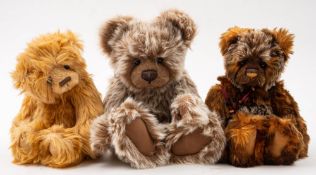 Three plush Charlie Bears after Isabelle Lee, 'Heath',