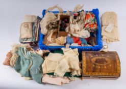 A collection of 19th century and later doll's clothes and accessories,