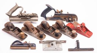 A group of various planes including a Marples No. 44:, Record No.