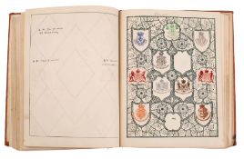 A late Victorian and early Edwardian collection of crests and monograms in eleven albums: including