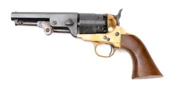 A reproduction black powder Colt Model 1847 percussion cap revolver: serial number '75518' ,