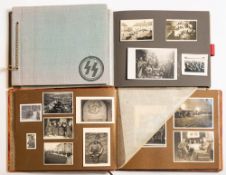 A WWII German photograph album for the '13th Infantry Regiment': the cover as per title with steel