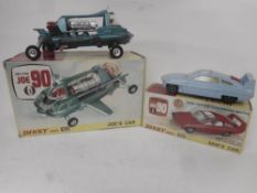 Dinky, No 102 Joe's Car and No 108 Sam's Car, both boxed.