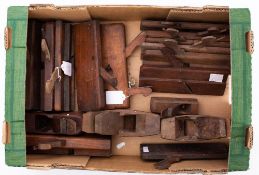 A group of various moulding planes: including an adjustable plane by Brown with 'Mosley & Son'