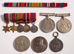 A WWII miniature group of five: 1939-45 Star, Burma Star, War Medal,
