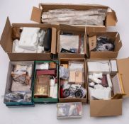 A late 20th century Georgian style doll's house, with double pitched roof,