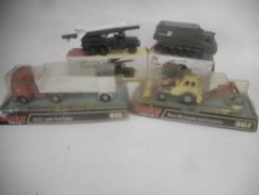 Dinky, No 353 Shadow 2 Mobile No 665 Honest John Missile Launcher, (missile tip missing),