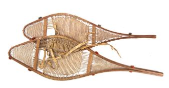 A pair of late 19th century snow shoes.