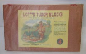 Lotts, Tudor Blocks Set No 4: in original box with unopened exterior tissue wrapper.