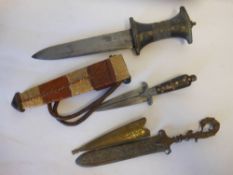 A Persian dagger: with 17.