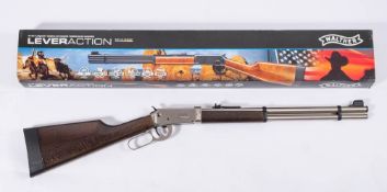 An Umarex Walther CO2 lever action Winchester style air rifle: serial number W172039307,