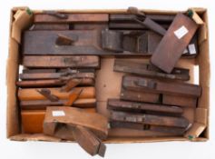 A group of 19th century beech planes: including a 22 inch jack plane by Scioto Works,