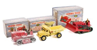 Dinky 965 Euclid Rear Dump Truck, yellow with black treaded tyres,