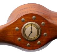 A De Havilland Gypsy VI propeller and clock,