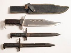 Two European M1 pattern bayonets probably Italian,