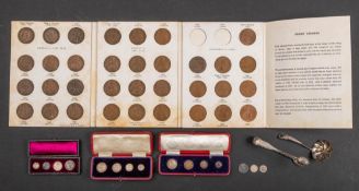 A boxed 1937 Maundy set, 1917 Maundy set, 1925 Maundy 3d/2d & 1d, 1906 4d/2d,
