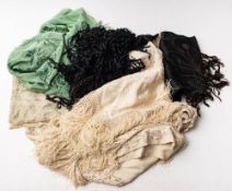 A collection of early 20th century textiles,