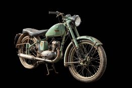 A 1972 BSA D1 Bantam 125cc motorbike: registration FAA 12K, 3094 miles, engine number '40701YD',