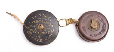 An early 20th century lawn tennis measure by Lunn & Co,