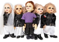 A group of six large 'Child's Play' film franchise dolls: comprising four 'Tiffany' dolls,