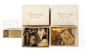 A box of platform escapement parts: (distressed)