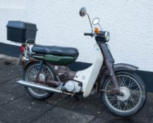 A 1978 Yamaha V90 motorcycle: 89cc, registration no WFJ 831S, 1536 miles,