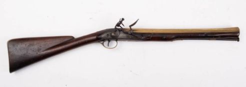 A late 18th century light weight brass barrelled blunderbuss by Griffin & Tow, London:,