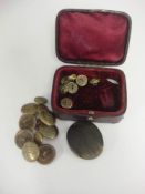 A small collection of hunt buttons and Victorian Royal Navy buttons: