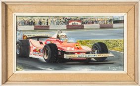 E.W Phillips 'Ferrari 321T4, Jody Schekter' and 'Renault RS10.