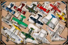 An unboxed group of Corgi and other die cast aeroplanes, including 'B-17 Flying Fortress',