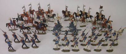 A collection of German flats: depicting assorted Imperial German army units 1900-1914;