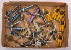 A group of five Britains RNLI lifeboat men in waterproofs with sowester and life jacket,