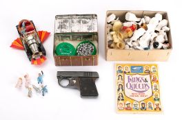 An unboxed Corgi Chitty Chitty Bang Bang, together with a Webley .