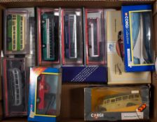 Corgi. A boxed group of various buses and commercial vehicles.