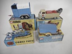 Corgi No 490 Volkswagen Breakdown Truck No 112 Rice's Beaufort Double Horse Box,