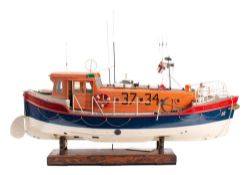 A scale model of the 37 foot 'Rother' Class lifeboat 'Horace Clarkson' RNLN 37-34: fully detailed