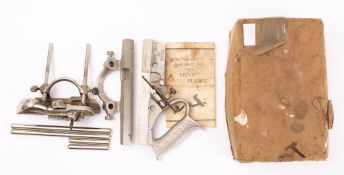 A Record 044 Plough plane with instruction leaflet in original box: (missing additional