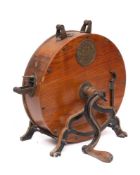 A Spong & Co. patent knife cleaner: on a cast iron base. * Bearing a plaque 'Spong & Co.