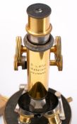 A compound microscope by E Leitz, Wetzar: No.