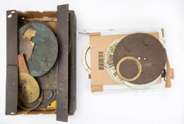 Twenty-plus round brass and zinc wall,