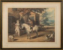 Sporting aquatint, 435 x 320 mm, in a Hogarth frame.