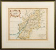 MORDEN, Robet - Gloucestershire : hand coloured map. 415 x 340 mm. F & G.
