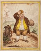 SATIRICAL/CARICATURES : 'Dreadful Hot Weather,' by James Gillray, published by H. Humphrey, 1808.