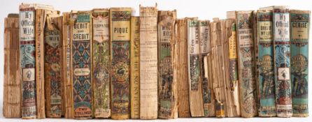 YELLOW BACKS : a collection of twenty, mainly romance, thrillers, etc.